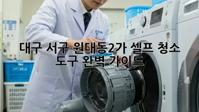 대구 서구 원대동2가 셀프 청소 도구 완벽 가이드