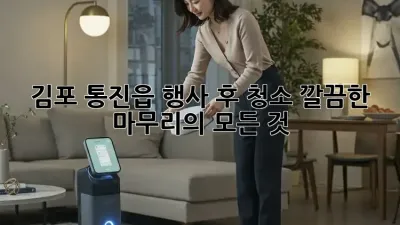 김포 통진읍 행사 후 청소✨ 깔끔한 마무리의 모든 것!